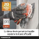 Ponceuse - Polisseuse Ponceuse multifonctions sans fil 20V - DUAL POWER POWDP50200 - Orange