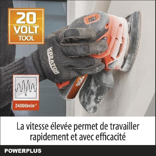 Ponceuse - Polisseuse Ponceuse multifonctions sans fil 20V - DUAL POWER POWDP50200 - Orange