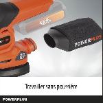 Ponceuse - Polisseuse Ponceuse multifonctions sans fil 20V - DUAL POWER POWDP50200 - Orange