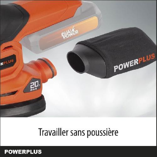 Ponceuse - Polisseuse Ponceuse multifonctions sans fil 20V - DUAL POWER POWDP50200 - Orange