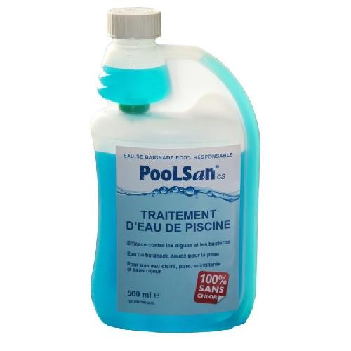 Produit De Traitement De L'eau POOLSAN Bouteille doseuse de desinfectant - 100 sans chlore - 500 ml