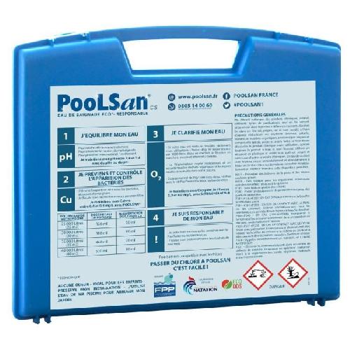 Produit De Traitement De L'eau POOLSAN Kit complet de desinfection - 100 sans chlore - Pour piscines de 25 a 40 m3