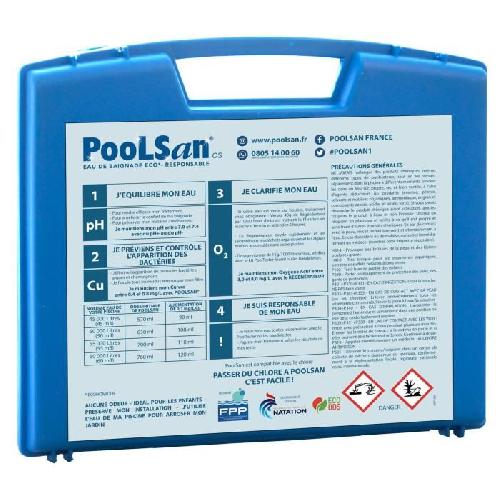 Produit De Traitement De L'eau POOLSAN Kit complet de desinfection - 100 sans chlore - Pour piscines de 45 a 60 m3