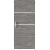 Porte Battante D'interieur - Porte Ranch - Habillage Pour Porte - Hublot Pour Porte Interieure Kit de Rénovation pour Porte Intérieure - NORDLINGER PRO - 4 Feuilles 85 x 50 cm & 3 Profils 85 x 2 cm - Gris Agate