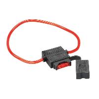 Porte-Fusibles pour auto 1 Porte fusible ATC avec fusible 10A Cable 30cm rouge