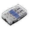 Porte-Fusibles pour auto Porte-fusible 3xmini ANL - argent - Sorties 1 x 35 mm2 + 2 x 20 mm2