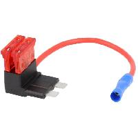 Porte-Fusibles pour auto Porte-Fusible ATO avec 2 Fusibles 10A rouge - ideal rajout + apres contact