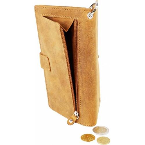 Portefeuille Portefeuille cuir Trucker brun avec chaine - Euroroutier