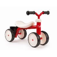 Porteur - Pousseur Porteur Metal Rookie - Rouge - SMOBY - Pour Enfant des 12 mois - 4 roues silencieuses et poignee de transport