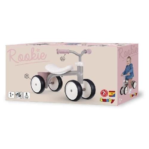 Porteur - Pousseur Porteur Rookie Rose en métal pour enfant des 12 mois - Smoby