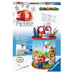 Puzzle Pot a crayons 3D Super Mario - Ravensburger - Puzzle enfant - 54 pieces - Sans colle - a partir de 6 ans