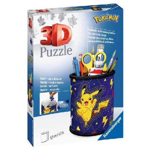 Puzzle Pot a crayons Pokémon Puzzle 3D Ravensburger - 54 pieces - Sans colle - Des 6 ans