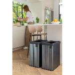 Poubelle - Corbeille - Support Sac Poubelle de tri - VERTO - CURVER - 54 L - Gris perle