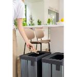 Poubelle - Corbeille - Support Sac Poubelle de tri - VERTO - CURVER - 54 L - Gris perle