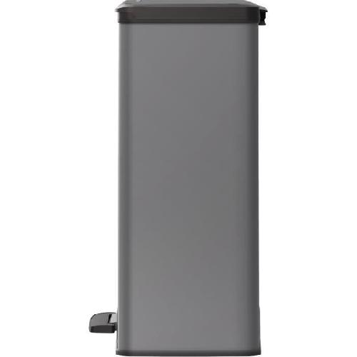 Poubelle - Corbeille - Support Sac Poubelle Rectangle - DECO BIN - CURVER - 65L - Grande capacite - 49 x 32 x 61 cm - Anthracite