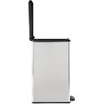 Poubelle - Corbeille - Support Sac Poubelle Slim - SLIM BIN - CURVER - 40L - Gain de place - 40 x 25 x 61 cm - Gris metallise