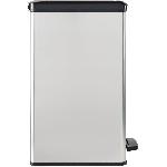 Poubelle - Corbeille - Support Sac Poubelle Slim - SLIM BIN - CURVER - 40L - Gain de place - 40 x 25 x 61 cm - Gris metallise