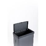 Poubelle - Corbeille - Support Sac Poubelle sur pieds - VERTO - CURVER - Ouverture touch - 54 L - Bleu perle