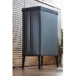 Poubelle - Corbeille - Support Sac Poubelle sur pieds - VERTO - CURVER - Ouverture touch - 54 L - Gris perle