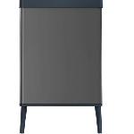 Poubelle - Corbeille - Support Sac Poubelle sur pieds - VERTO - CURVER - Ouverture touch - 54 L - Gris perle