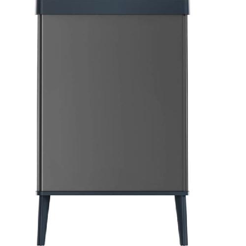 Poubelle - Corbeille - Support Sac Poubelle sur pieds - VERTO - CURVER - Ouverture touch - 54 L - Gris perle