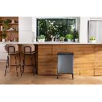 Poubelle - Corbeille - Support Sac Poubelle sur pieds - VERTO - CURVER - Ouverture touch - 54 L - Gris perle