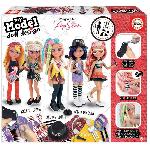 Poupee articulee a assembler EDUCA - My Model Doll Design Pop Star - Rouge - Pour filles de 8 ans et plus