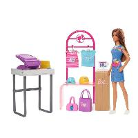 Poupee Barbie - Coffret Barbie Boutique Création - Poupée Mannequin - 5 ans et + - BARBIE - HKT78 - POUPEE MANNEQUIN BARBIE