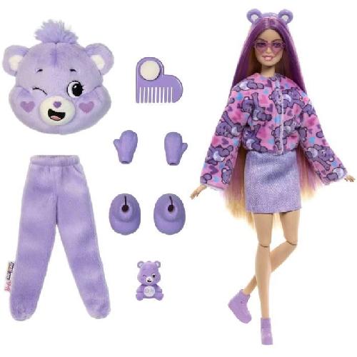 Poupee Poupée Barbie Cutie Reveal Bisounours Tougentille Mauve - 3 ans+- JCN94