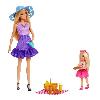 Poupee Barbie-Famille Et Amis-Barbie Pique-Nique-Coffret 2 Poupées - 3 ans+- JBF43