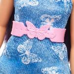 Poupee Poupée Barbie Fashionistas Robe Azur Papillon