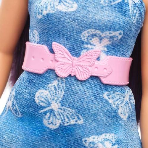 Poupee Poupée Barbie Fashionistas Robe Azur Papillon