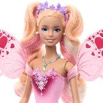 Poupee Poupée Barbie Fée-Ailes Et Tenue Avec Changement De Couleur