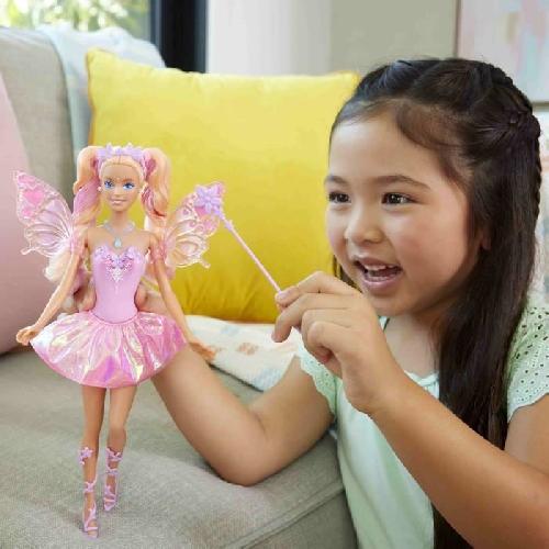 Poupee Poupée Barbie Fée-Ailes Et Tenue Avec Changement De Couleur