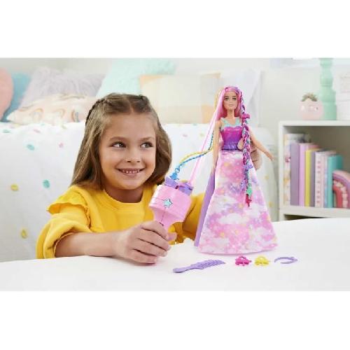 Poupee Poupée Barbie Tresses Magiques - BARBIE - Princesse - 3 ans et +