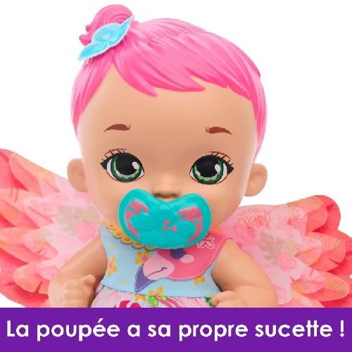 Poupon Poupée FLAMANT BOIT & PIPI ROSE - MY GARDEN BABY - HPD12 avec accessoires