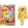 Poupee Junior High Pyjama Party - Poupée mannequin articulée 22 cm - Sunny (Jaune) - Nombreux accessoires - a partir de 4 ans