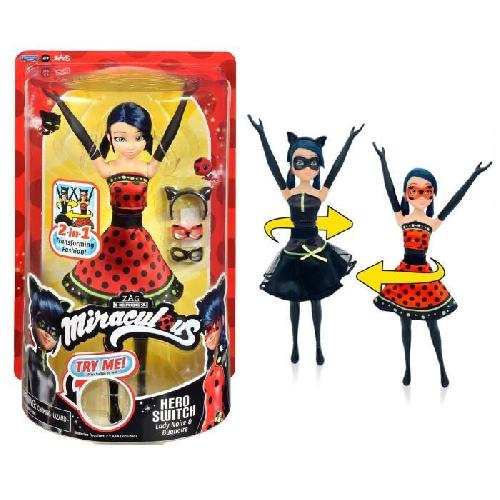 Poupee Poupée Ladybug Transformation - BANDAI - Miraculous 26 cm - Changement de tenue