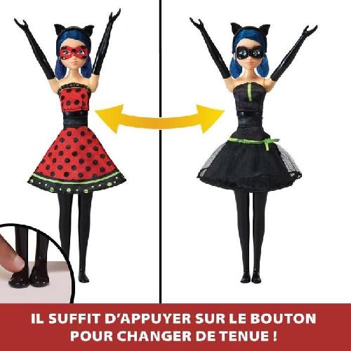 Poupee Poupée Ladybug Transformation - BANDAI - Miraculous 26 cm - Changement de tenue