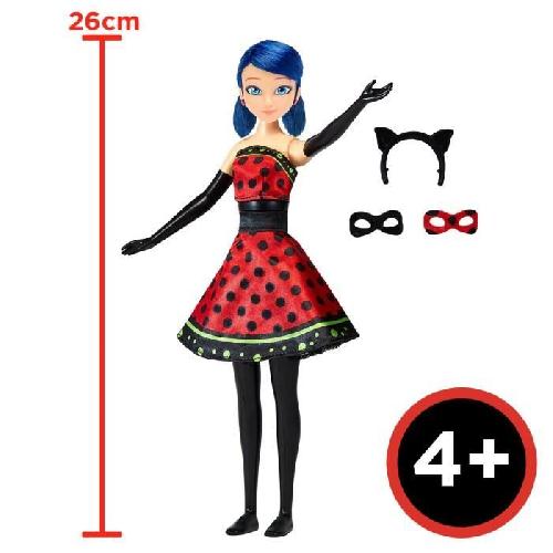 Poupee Poupée Ladybug Transformation - BANDAI - Miraculous 26 cm - Changement de tenue