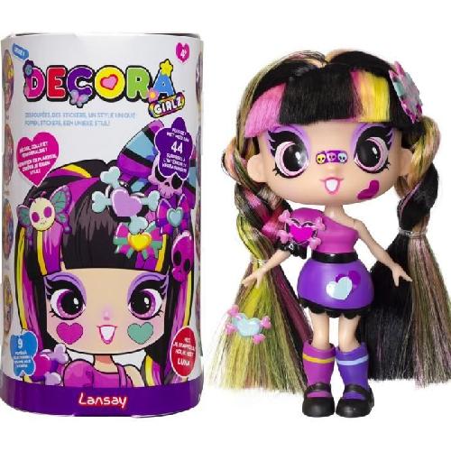 Poupee Poupée - LANSAY - 55103 - Decora Girlz - Minis Poupées Fashion a Personnaliser - Luna