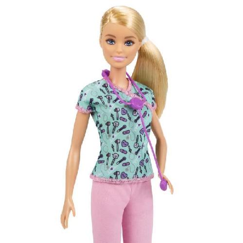 Poupee Poupée Mannequin Barbie Infirmiere - Marque BARBIE - Des 3 ans - Accessoires a theme