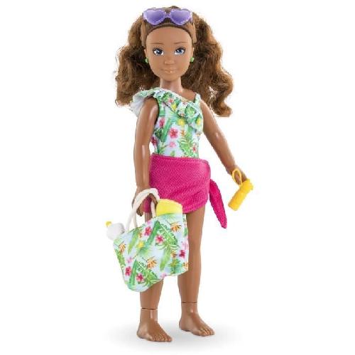 Poupee Poupée mannequin Melody a la plage - COROLLE GIRLS - 28 cm - senteur vanille - 5 accessoires
