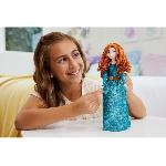 Poupee Poupee Merida Disney Princess - 29cm - Tenue pailletee vert canard - Pour enfants de 3 ans et plus