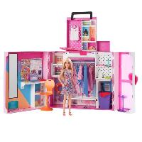 Poupee - Peluche Barbie - Barbie Et Son Mega Dressing - Poupée - 3 ans et +