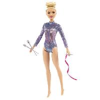 Poupee - Peluche Barbie - Barbie Gymnaste Blonde - Poupée Mannequin - 3 Ans Et + GTN65