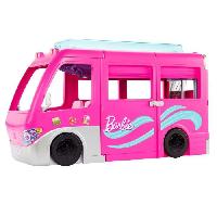 Poupee - Peluche Barbie-Camping-Car Transformable de 76 cm HCD46