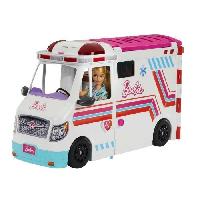 Poupee - Peluche Barbie - Coffret Véhicule Médical avec ambulance et clinique - Poupée Mannequin - Barbie - HKT79 - POUPEE MANNEQUIN BARBIE