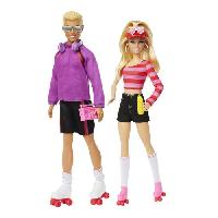 Poupee - Peluche Barbie-Fashionistas-Coffret poupées et accessoires patins a roulettes HXK90