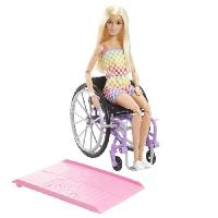 Poupee - Peluche Barbie-Poupée avec fauteuil roulant-Barbie Fashionistas HJT13